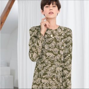 & Other Stories Leopard Print Mini Dress